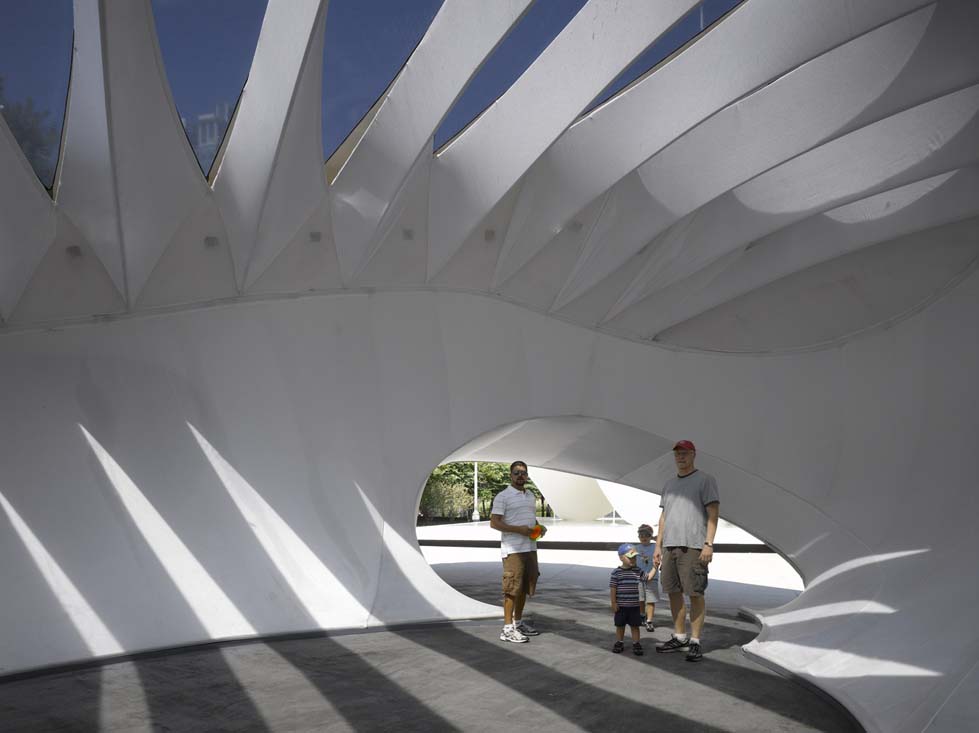 Burnham Pavilion, Zaha Hadid Architects, bloc tecnne